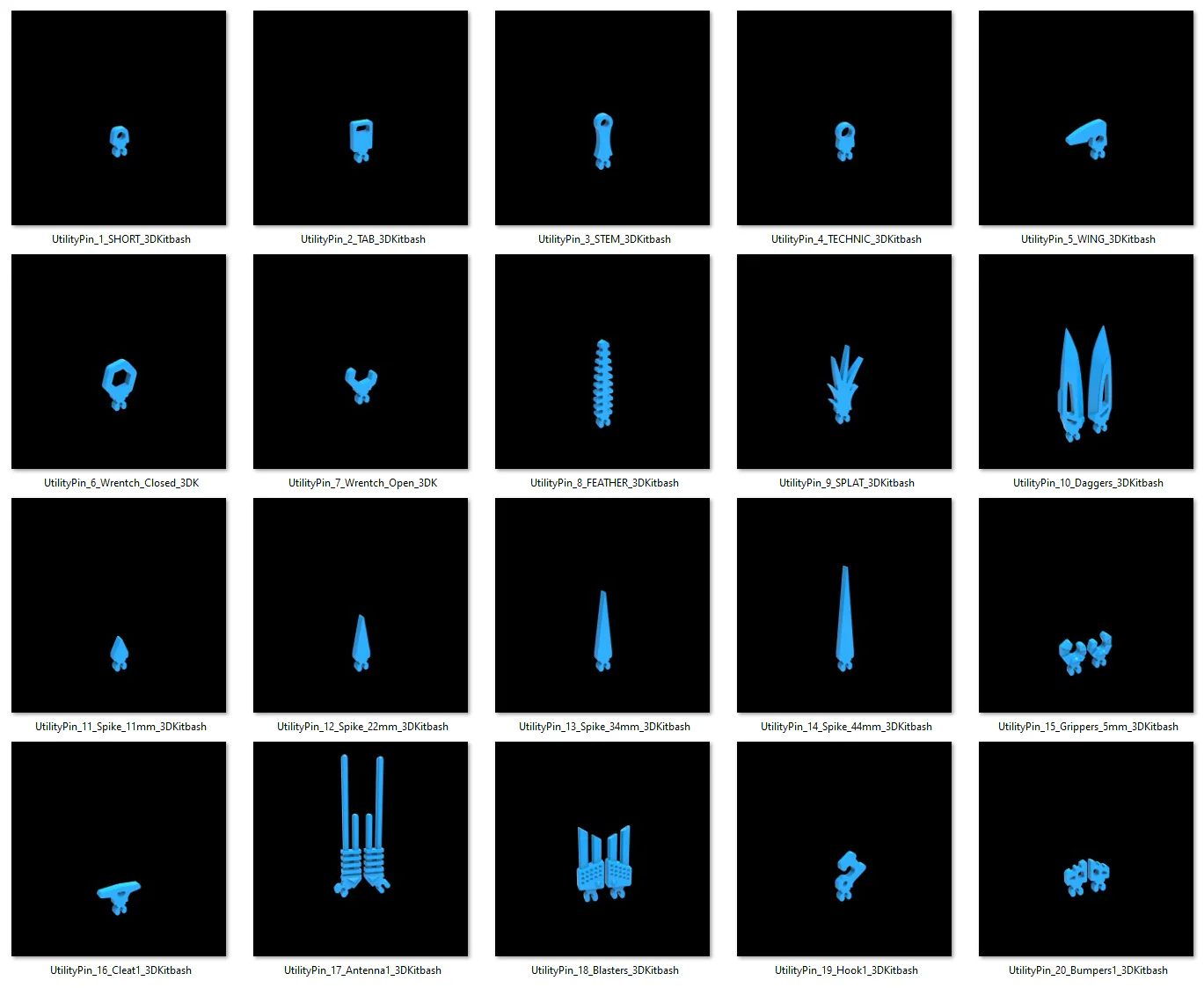 25x Utility Pin Customization Kit - v1 - Image 2